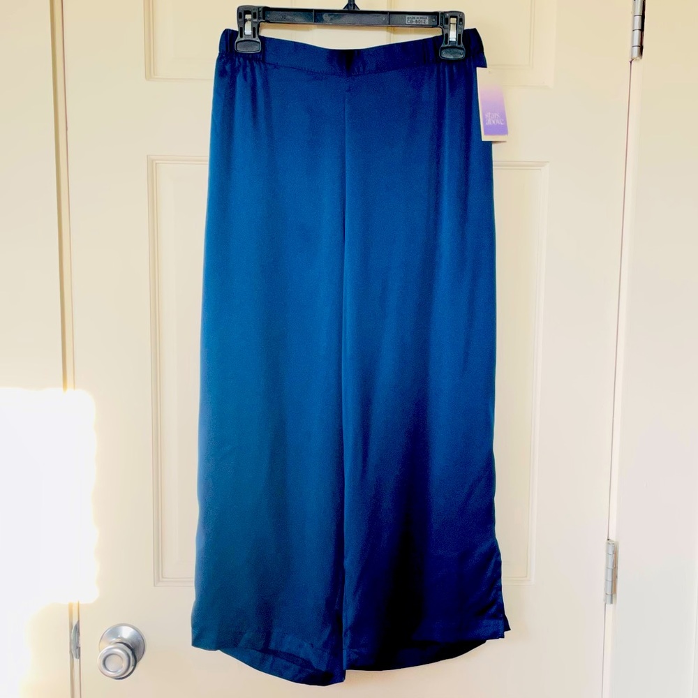 Stars About Intimates Sleepwear Satin Like Pajama Pants Cropped Ankle XS